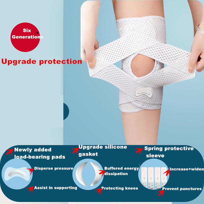 1PC Sports Kneepad Pressurized Elastic Knee Pads Arthritis Joints Protector  Patella Medial Support Fitness Sport Knee Pads Gear