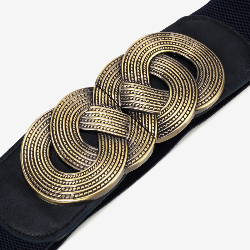 Cinturón ancho de diseñador para mujer, chaqueta de vestir con banda elástica, accesorios de lujo, cinturón ancho, x218
