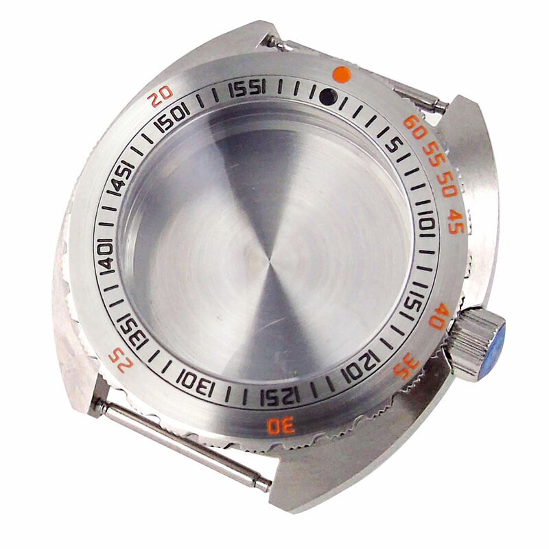 SKX Mod Silver 42mm Steel Diver Watch Case for NH34 NH35 NH36 NH37 NH38 NH39 NH70 NH72 Movement 200m Waterproof Wristwatch Parts