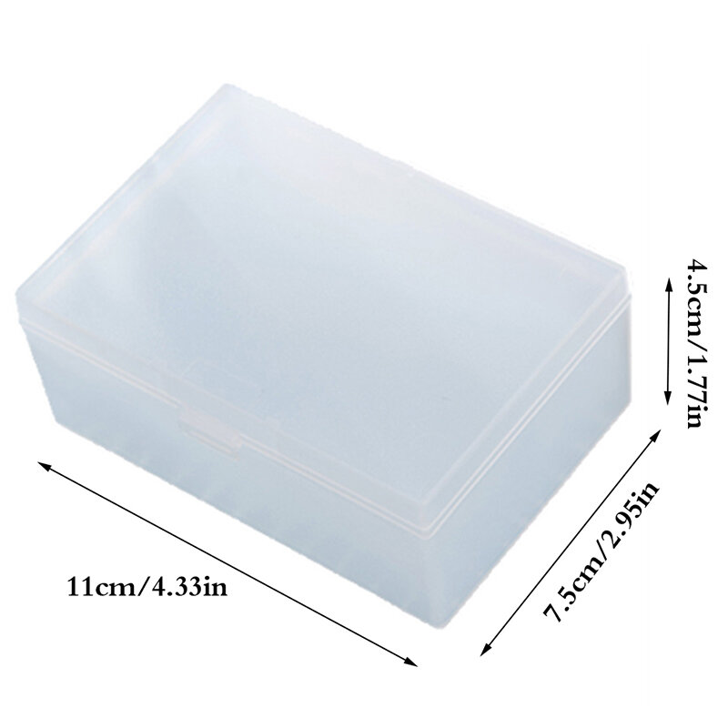 Mini Plastic Box Rectangular Box Translucent Box Packing Box Storage Box Dustproof Durable Strong Jewelry Storage Case Container