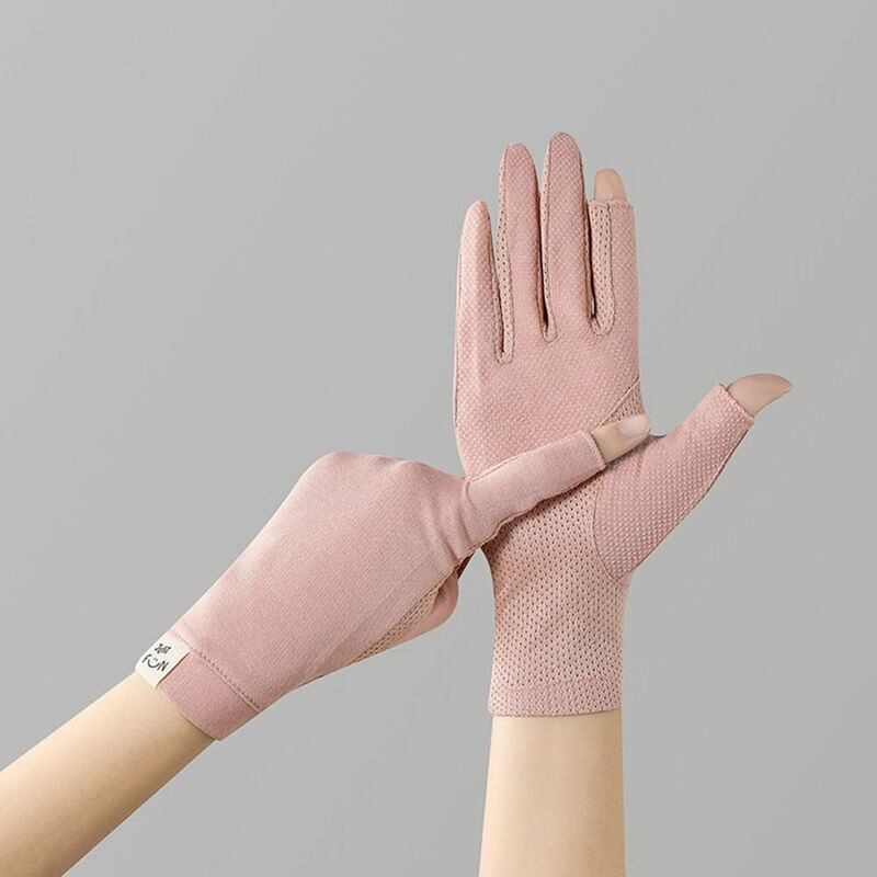 Нескользящие весенне-летние тонкие перчатки для сенсорного экрана варежки перчатки для вождения женские перчатки