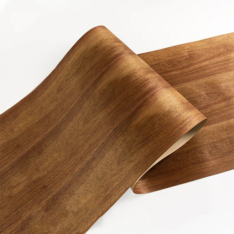RosFrederick-Support stéréo en placage de bois naturel pour meubles, décoration d'intérieur, sourire, 60x250cm, 0.25mm