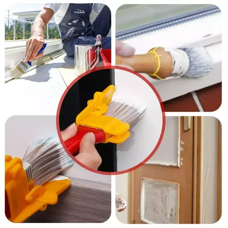3-1PCS Painting Wall Brushes Corner Interior Concealed Edge Trimming Color Separation Paint Brush Edger Handle Tool Art Supplies