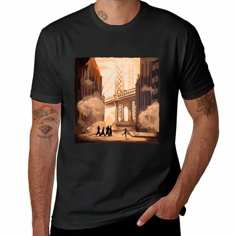 Once Upon a Time in America Art Illustration T-Shirt plus sizes oversized mens workout shirts