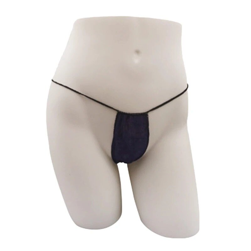 Celana dalam sekali pakai untuk wanita, 100 buah celana dalam Spa T Thong, dibungkus terpisah dengan ikat pinggang elastis