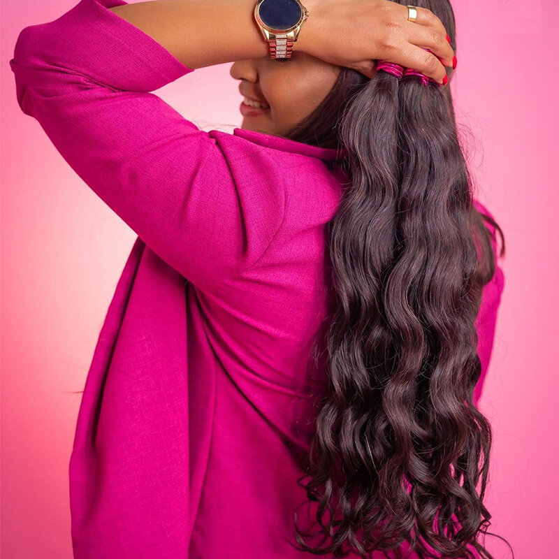 Geen Inslag Body Wave Natuurlijke Black Human Hair Bulk Hair Bundels Voor Het Vlechten Van Menselijk Haar Vlechten Braziliaanse Human Hair Extensions