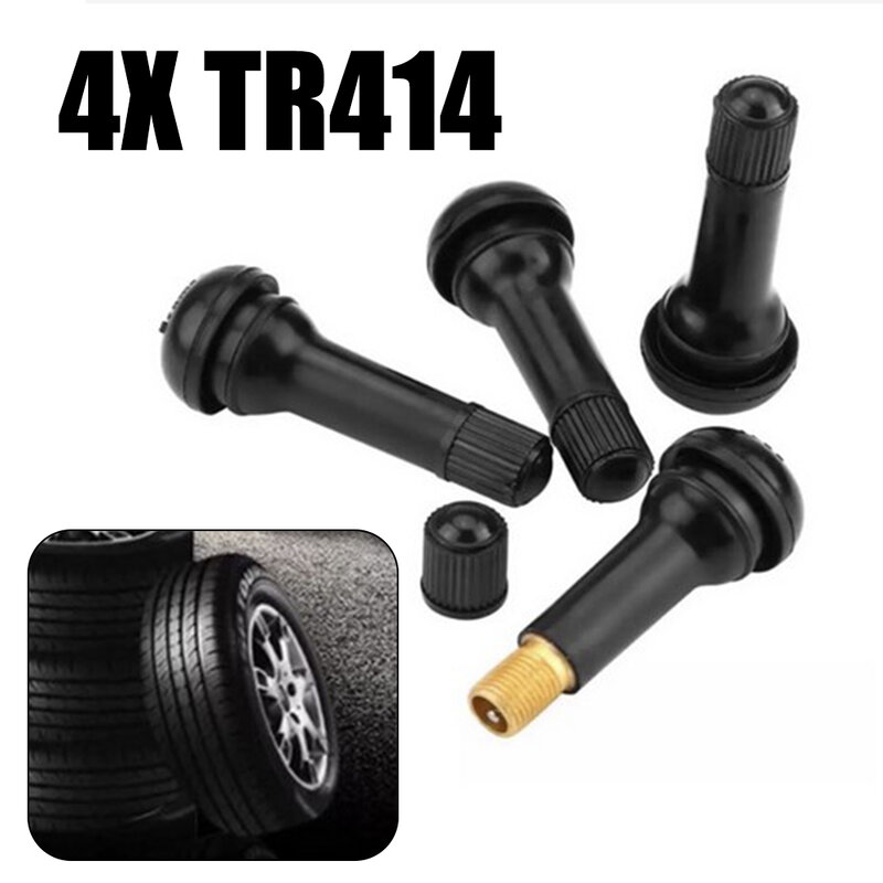 TR414 резиновое сопло 4 шт., резиновые детали с сердечником клапана, другие запчасти для мотоциклов, Высококачественные Универсальные запасные аксессуары