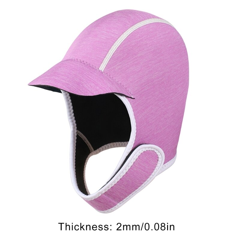 2 mm Thermo-Neopren-Hut, Surf-Kajak-Schwimmkappe, Tauchkappe, Kopfbedeckung für Herren