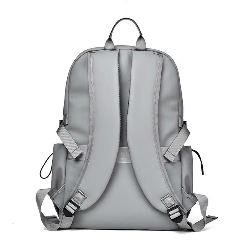 Nylon Waterproof Backpack for Men USB Charging Casual Travel 15.6 Inch Laptop Back Pack