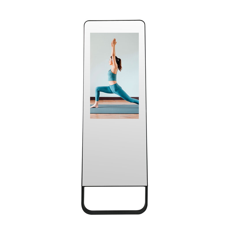 Espelho de exercício mágico ginásio saúde interativa corpo inteiro esporte ginásio chão parede exercício exercício espelho de fitness inteligente