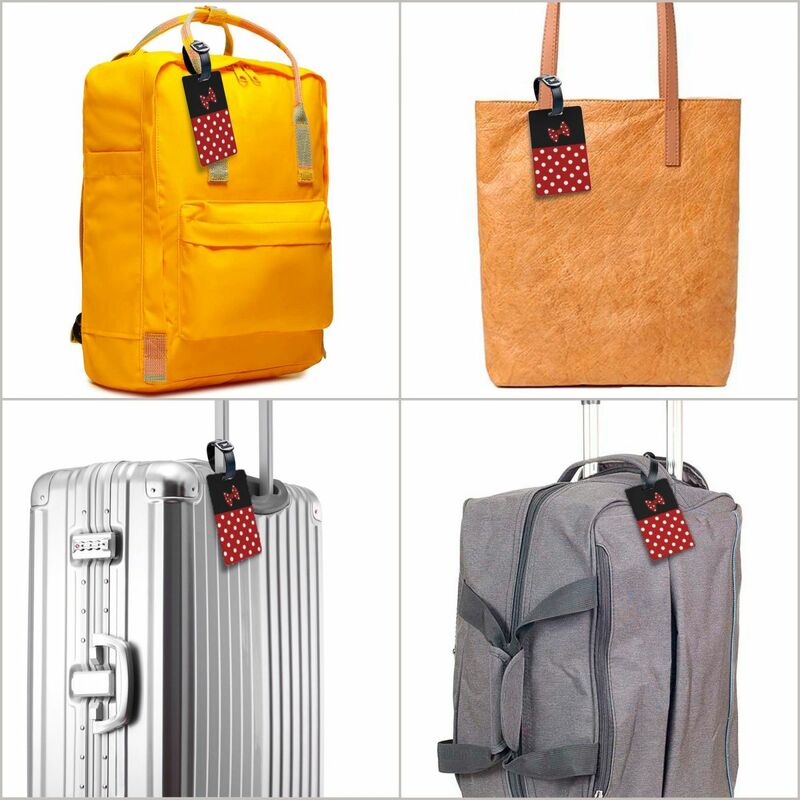 Персонализированная багажная бирка с Микки Маусом, дорожная сумка, чехол для чемодана с личной идентификацией