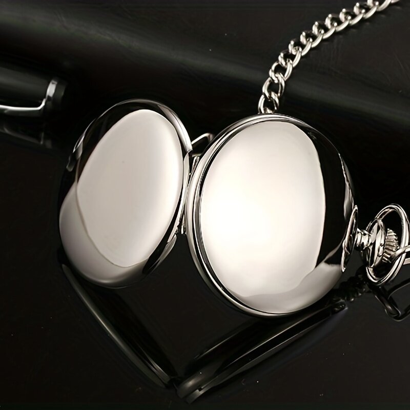 Reloj de bolsillo de cuarzo Retro elegante, doble cara, cronometraje de precisión, estilo informal, regalo Ideal