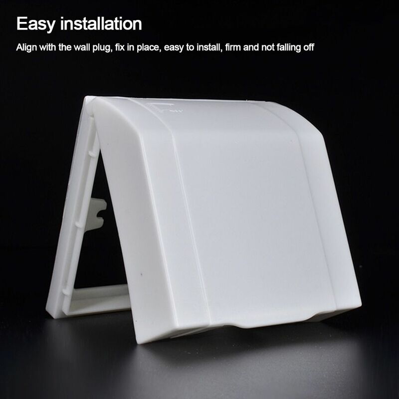 Self-Adhesive Switch Protective Cover Wall-mounted Plastic Electric Plug Cover 86 Type Protection Socket Wall