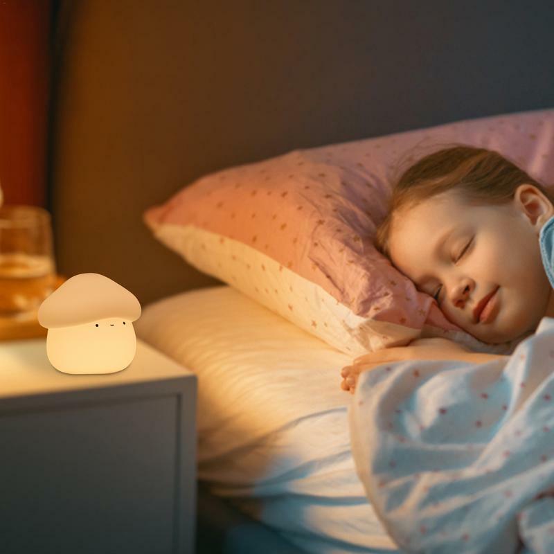 Kinderzimmer Nachtlicht niedlichen Pilz Nachttisch Licht verstellbare Wohnkultur beruhigende Beleuchtung Still licht für Schlafzimmer