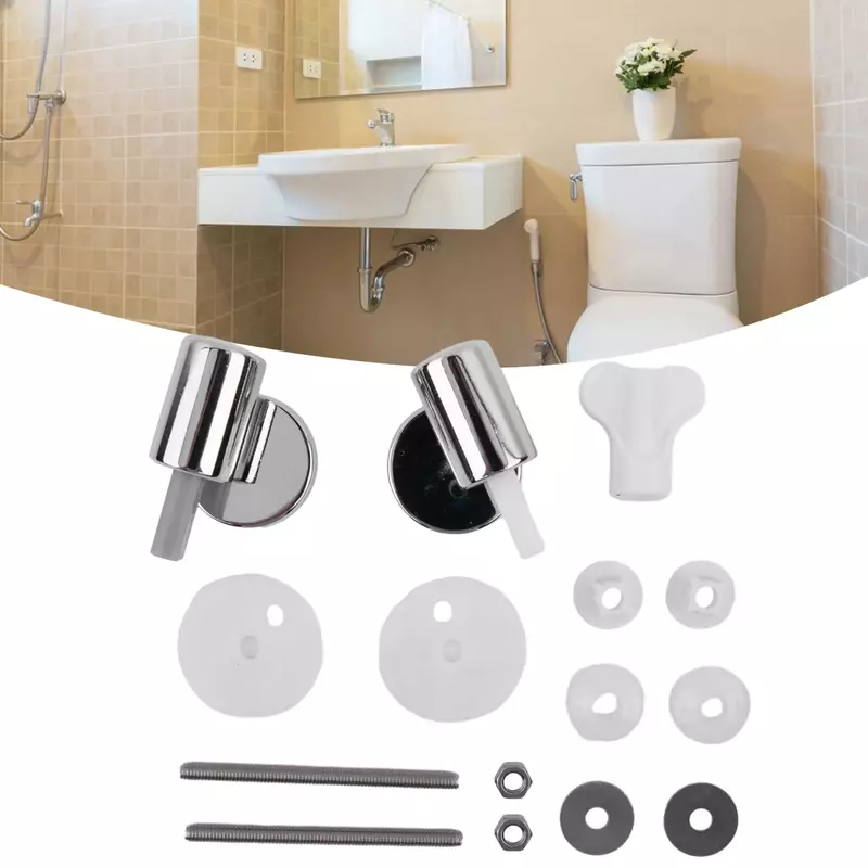 Engsel Toilet perangkat keras pengganti perabot perbaikan rumah engsel tutup lembut metode perbaikan atas Toilet