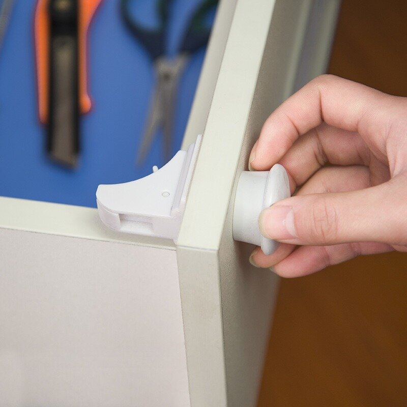 Kunci pengaman magnetik kunci pintu kabinet laci tangan antijepit bayi tidak terlihat kunci pintu kabinet kunci magnetik