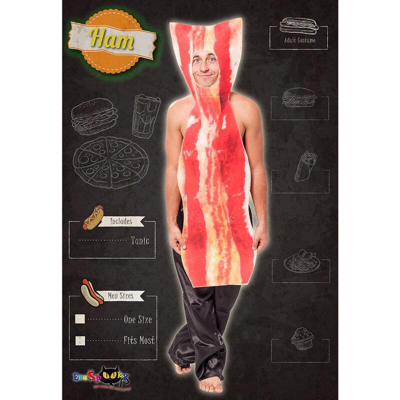 Funny Ham Cosplay Costume Party Halloween Performances Props
