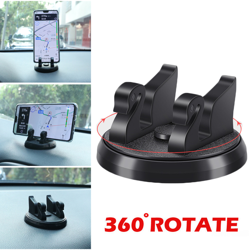 Nowy 360 stopni obrót uchwyt samochodowy telefon Dashboard uchwyt inteligentny telefon wsparcie obrotowy prosty nawigacja samochodowa GPS uchwyt akcesoria samochodowe