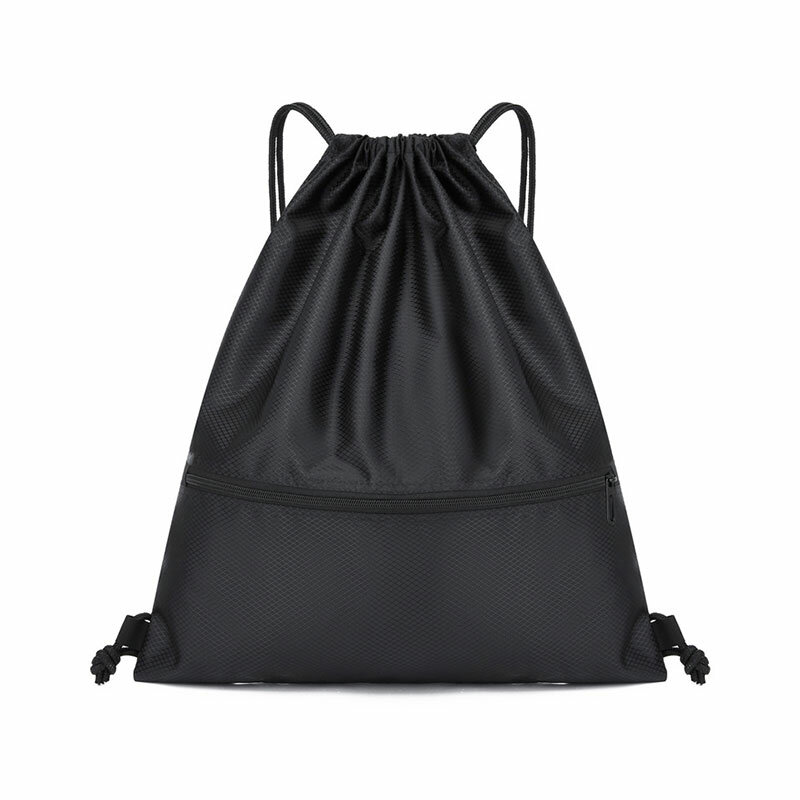 Bolso de hombro con cordón de gran capacidad, mochila impermeable con cordón, bolsa de entrenamiento deportivo