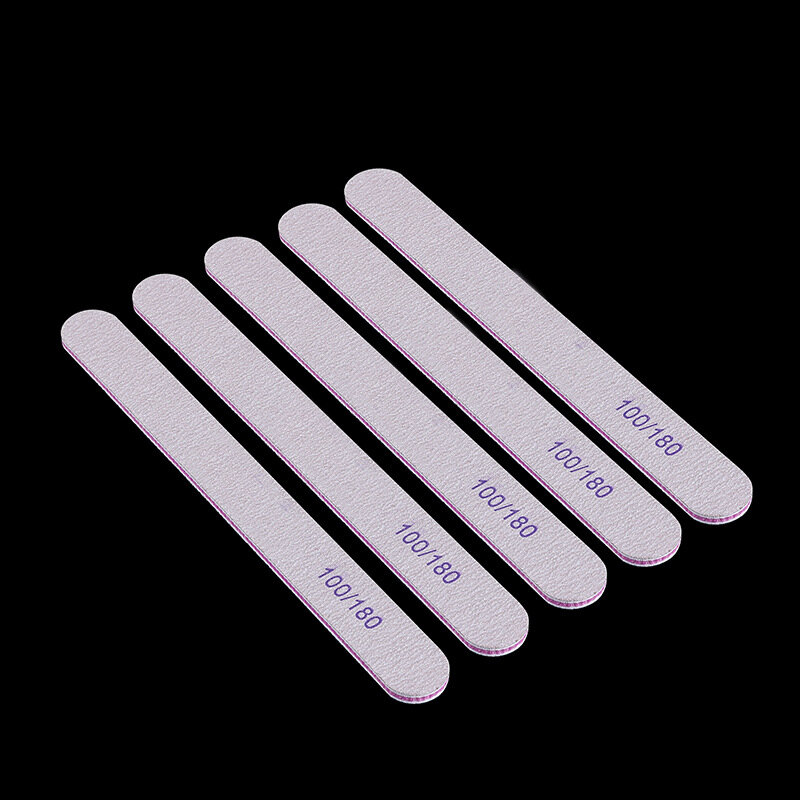 Lima per unghie smerigliata di forma diversa da 10 pezzi lima per unghie personalizzata con carta abrasiva 100/180