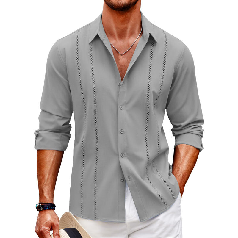 2023 Summer Men's Shirt Pattern Printed Button Top Long Sleeve Button Shirt Clothing Design Comfortable s-6XL
