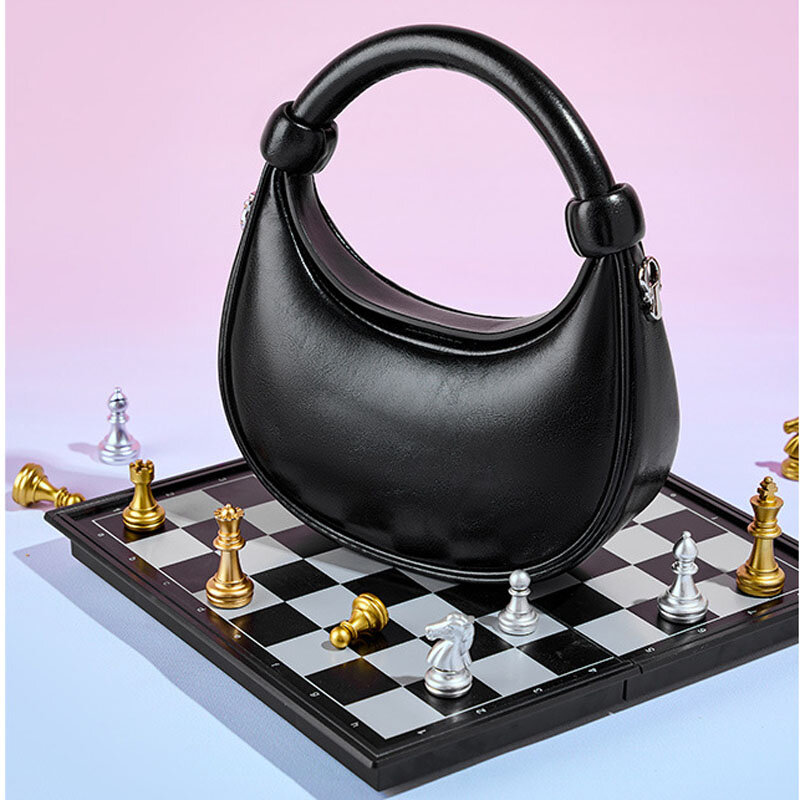 crescent moon bag genuine leather phone purses women wallets big female purse handbags 2023  Chain Shoulder Underarm Bags