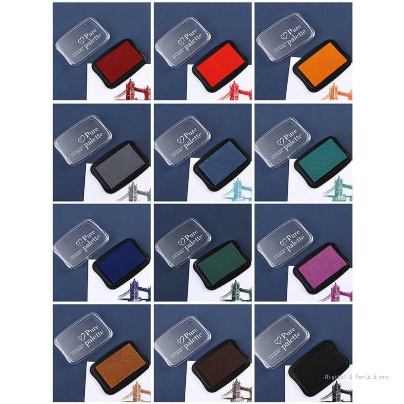 M17F Handgefertigtes DIY-Stempelkissen für Fingerfarbe auf Wasserbasis für Stempel, Druck, Holz, Papier, Scrapbooking,