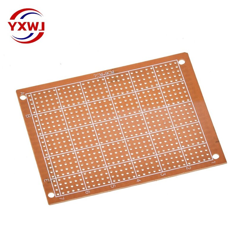 7x9 7*9cm Single Side Prototype PCB Breadboard Universal Board Experimental Bakelite Copper Plate Circuirt Board Yellow