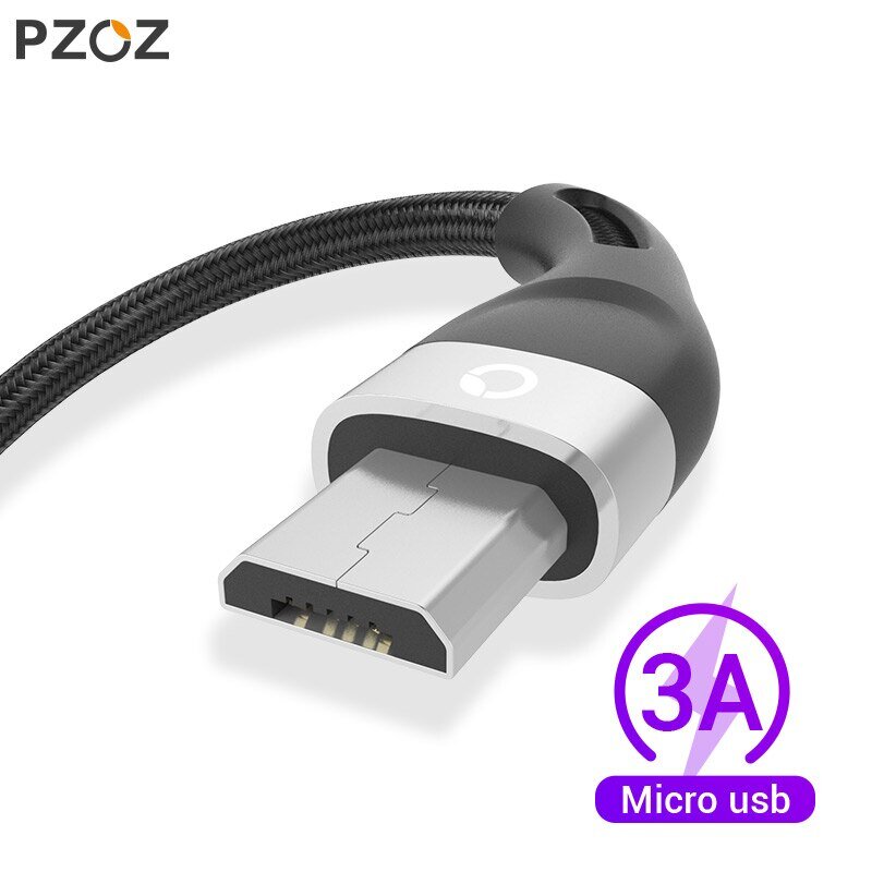 Cavo Micro USB PZOZ cavo di ricarica rapida per Samsung S7 Xiaomi Redmi Note 5 Pro caricatore MicroUSB per telefono cellulare Android