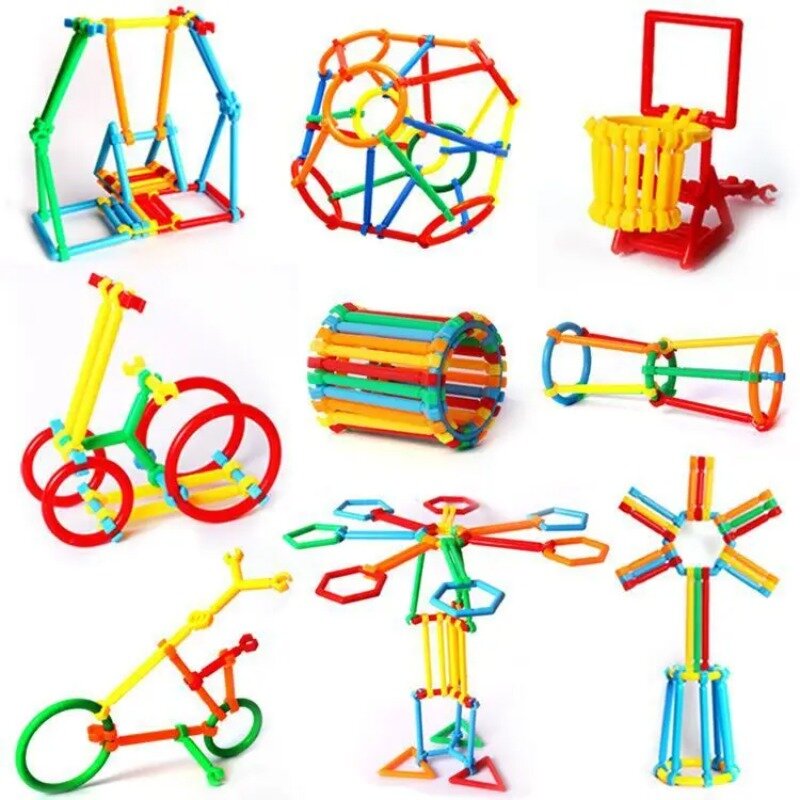 420/500Pcs Assembled Building Blocks DIY Smart Stick Blocks Imagination Creativity Educational Learning Toy Children Gift