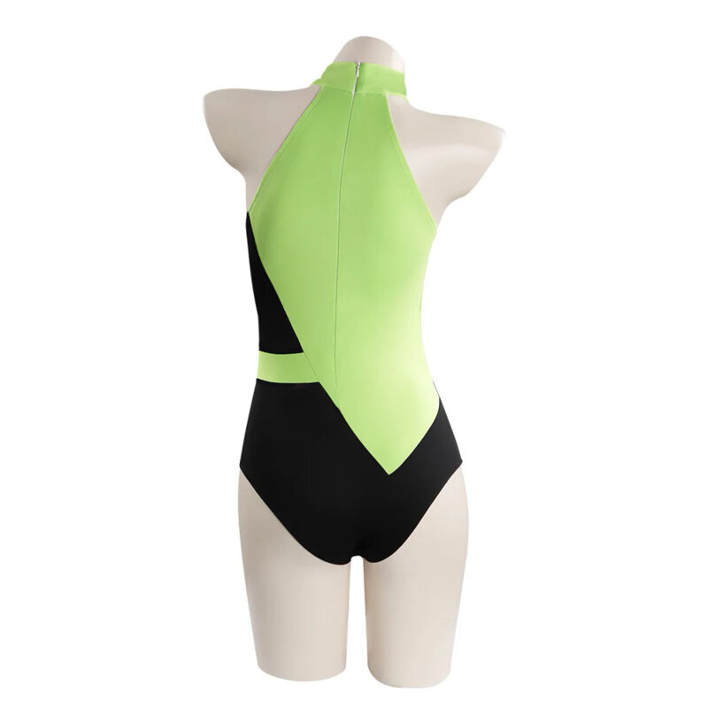 Female Shego Cosplay Costume Lingerie Women Girls Sexy Outfit Top Pants Fantasia Halloween Carnival Party Roleplay Disguise Suit