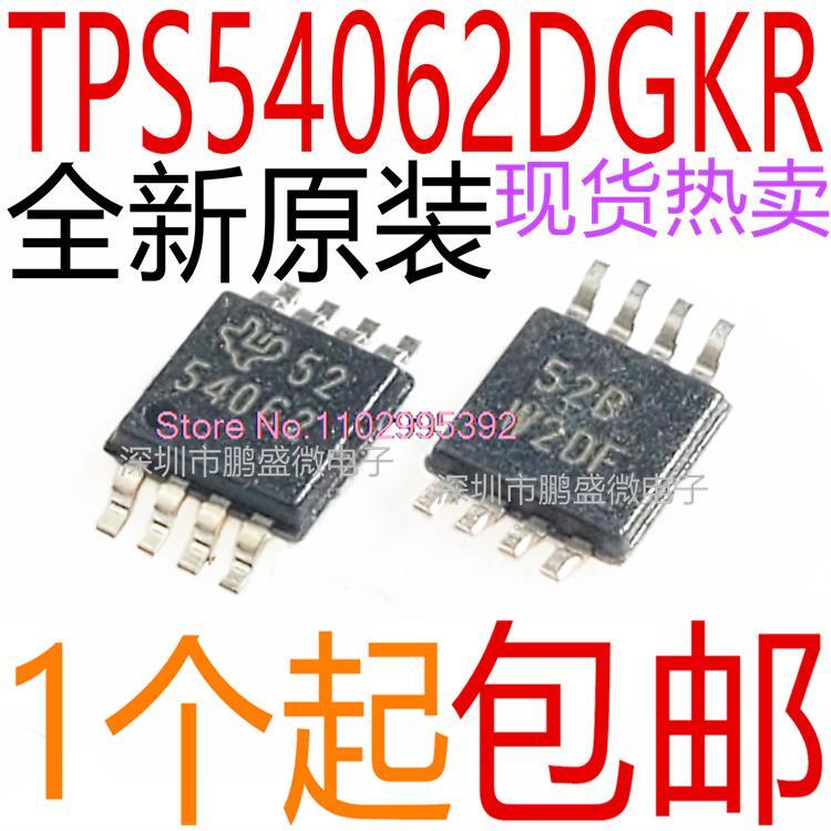 Original TPS54062DGKR 54062 TSSOP8, Em estoque, 5pcs por lote de potência ic