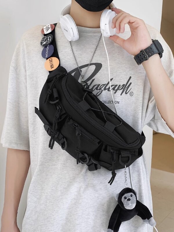 Torba na klatkę piersiowa męskie modne marki odzież robocza Messenger Bag rekreacyjna