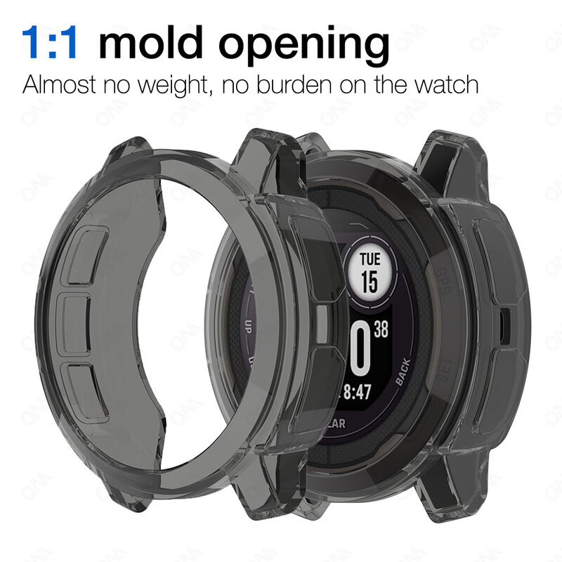 Transparant Soft Case Voor Garmin Instinct 2 2S Beschermende Bumper Cover Voor Garmin Instinct Smart Horloge Protector Accessoires