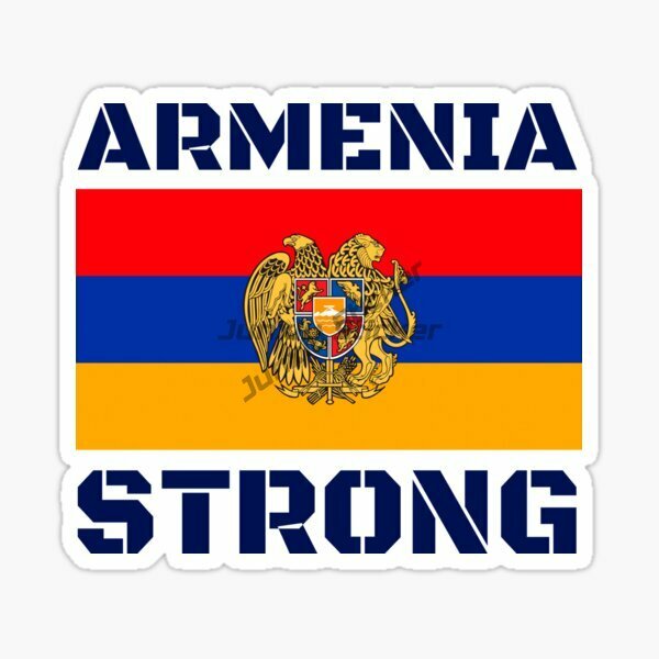 Creative AM Armenia Flag Map National Emblem PVC Waterproof Stickers for Car Van Bicycle Motorcycle Truck Wall Decal Accessories