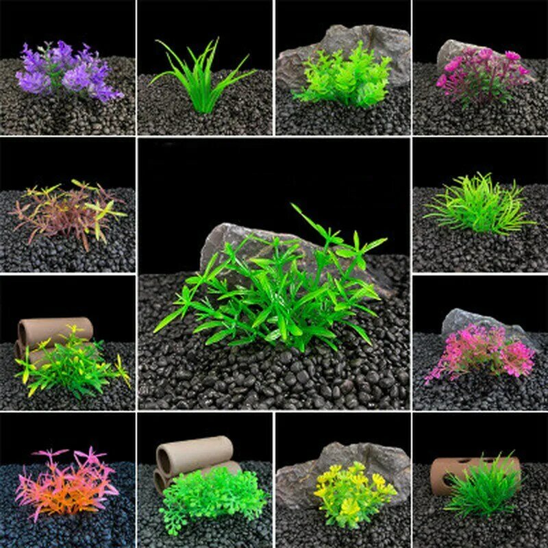 Vendita calda decorazione per acquario in plastica simulazione di piante acquatiche simulazione di piante acquatiche accessori per acquari decorazioni per acquari