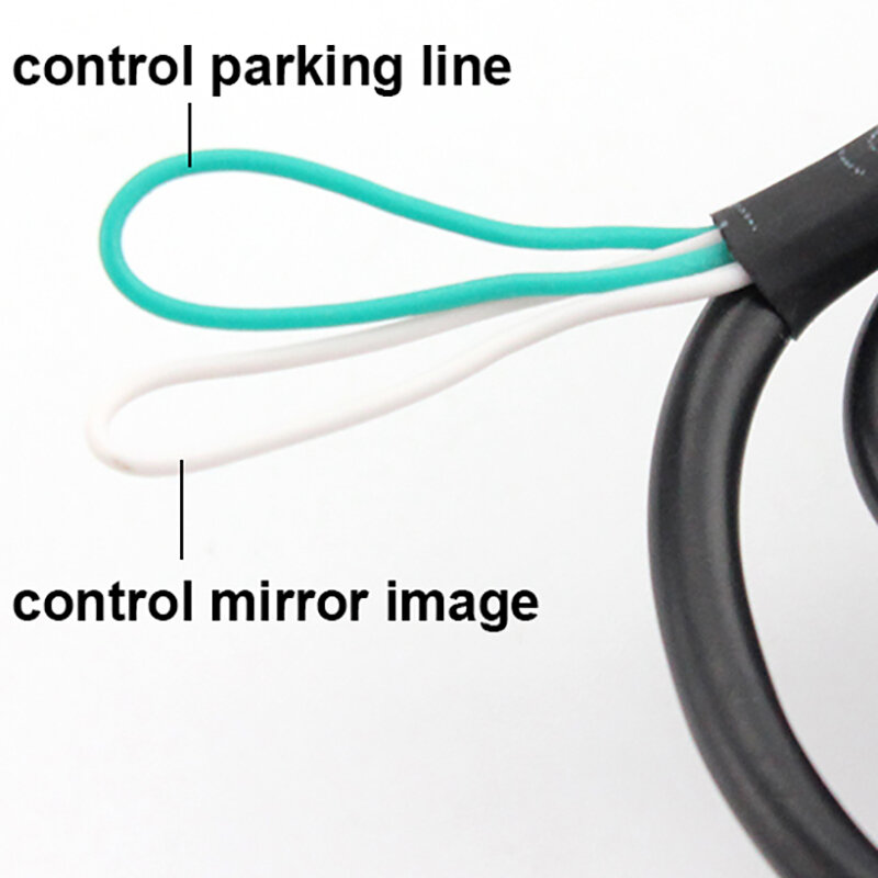 360° Waterproof Mini CCD Night Vision Car Rear Front View Backup Camera with Mirror Image Conversion