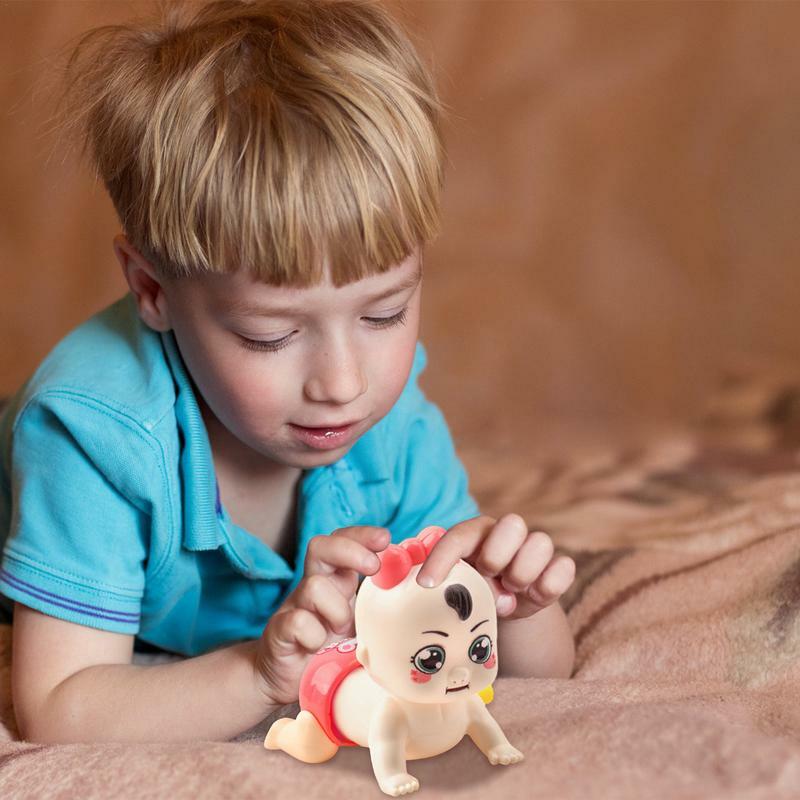 子供のための電子シミュレーション玩具,赤ちゃんのためのクリエイティブな這う,動物の人形
