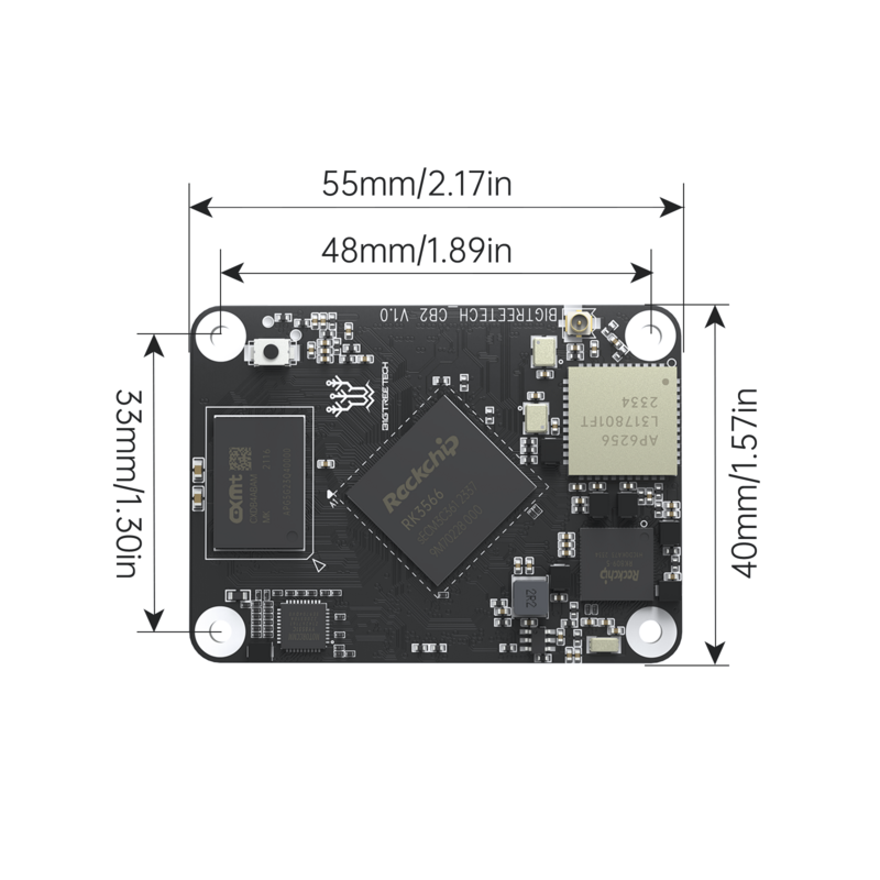Bigtreetacétone BTT CB2 Core Board, SKR MINI E3 V3.0, Mparquet M8P pour Klipper, pièces d'imprimante 3D VS Raspberry Pi 4, 3B pour Voron