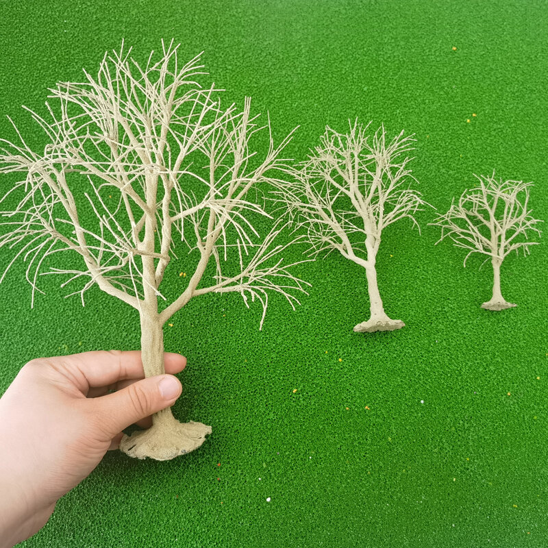 Modelo de cables de tronco de árbol, Material hecho a mano para hacer polvo de árbol de simulación, modelo de árbol en miniatura, diseño de tren