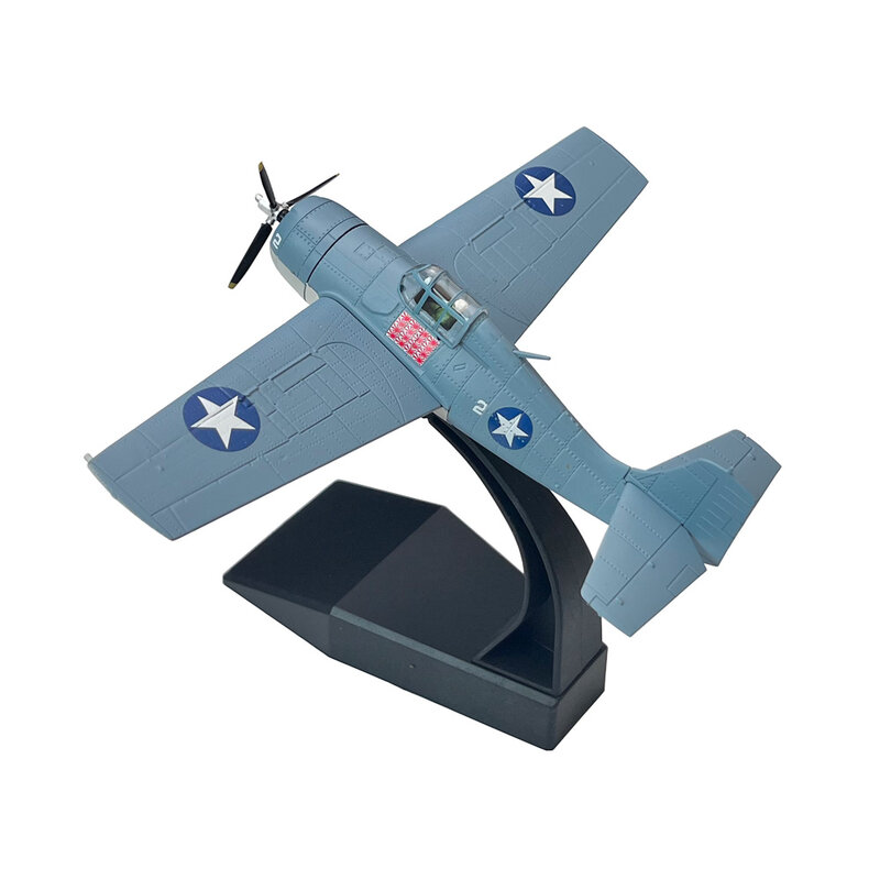 طائرة معدنية من طراز Grumman F4F للقطط البرية ، نموذج طائرة ، هدية جمع الأطفال ، لعبة الالعاب ، مقياس 1:72