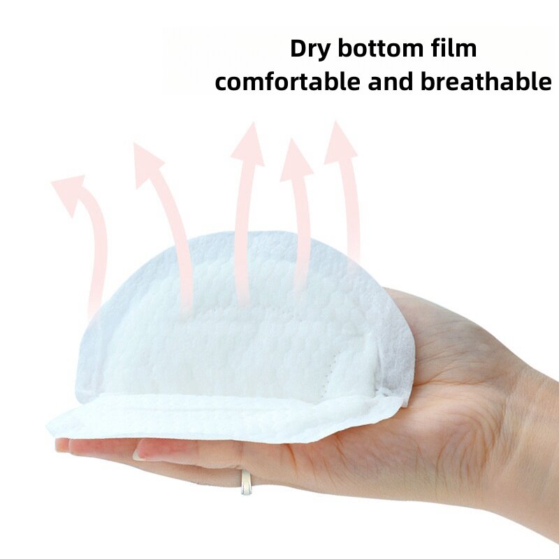 Almohadillas desechables para lactancia materna, almohadilla de algodón transpirable y delgada, superabsorbente