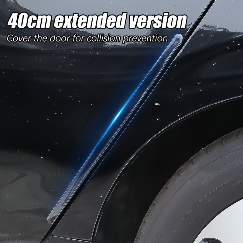 8PC Clear Car Door Edge adesivi protettivi striscia Anti-collisione adesivo protettivo trasparente strisce protettive invisibili bianche
