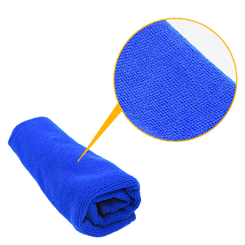 1/5Pcs Car Soft Microfiber Cleaning Towel Microfiber Durable Soft Strong Absorbing Water Clean Cloth Cleaning Towel Car Supplies