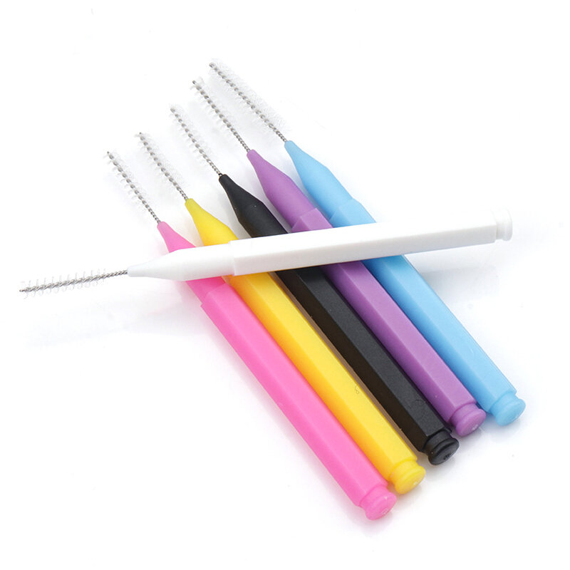 Interdental Brush Cleaner, Dental Floss Brushes, Braces Light, Tooth Picks, Flossers, Eyelash Beauty Tool, 10Pcs