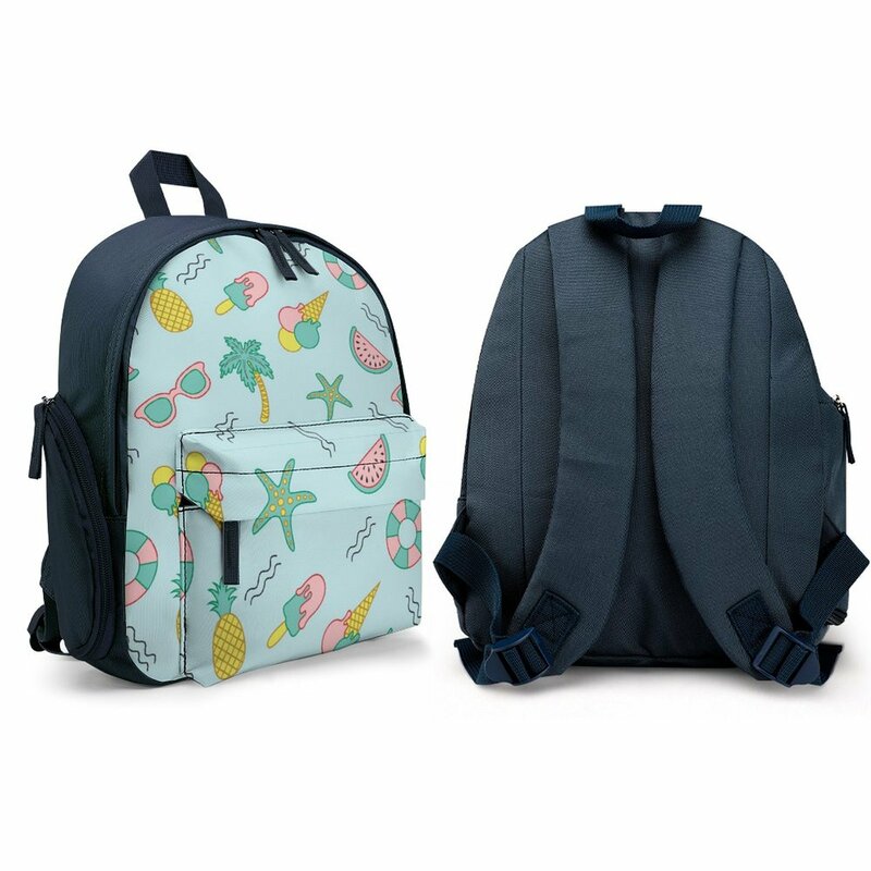 Bolso de gran capacidad con correas de hombro para niños, mochila escolar, estampado personalizado