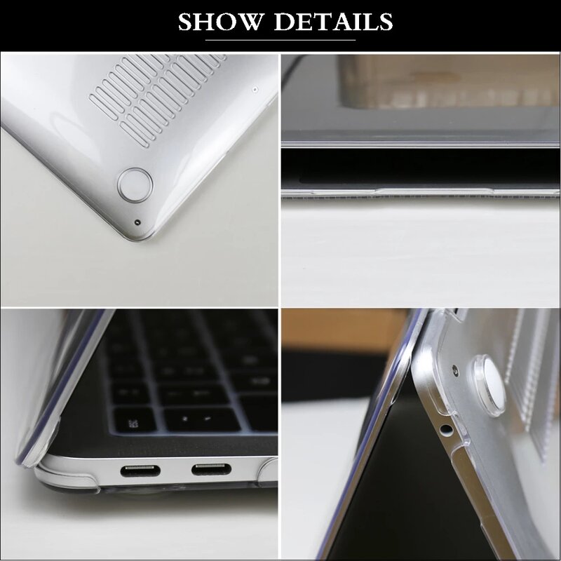 Custodie per Laptop per Macbook Pro 14 custodia M2 A2779 2023 Pro 16 Cover M3 M1 Mac Book Air 13 Case 2022 13.6 A2681 Air 15.3 A2941