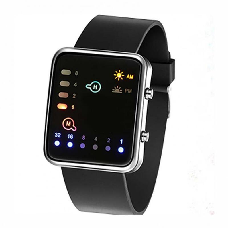 Aantrekkelijk Elektronisch Horloge Datumdisplay Sieraden Accessoire Siliconen Horloge Vrouwen Mannen Geleid Digitaal Beweging Polshorloge