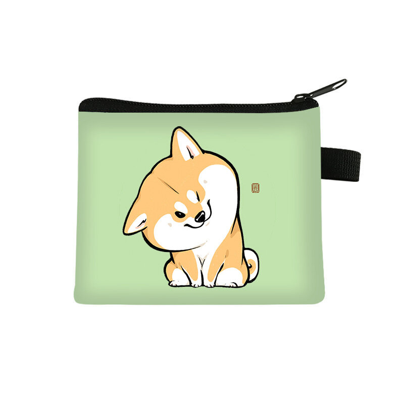 Cute Chai Dog portamonete per bambini borsa per carte per studenti borsa per carte chiave borsa per Mini borsa portafoglio Pochette fermasoldi borsa per monete Sac