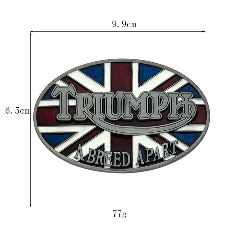 Hebilla de cinturón de bandera británica, estilo occidental, europeo y americano